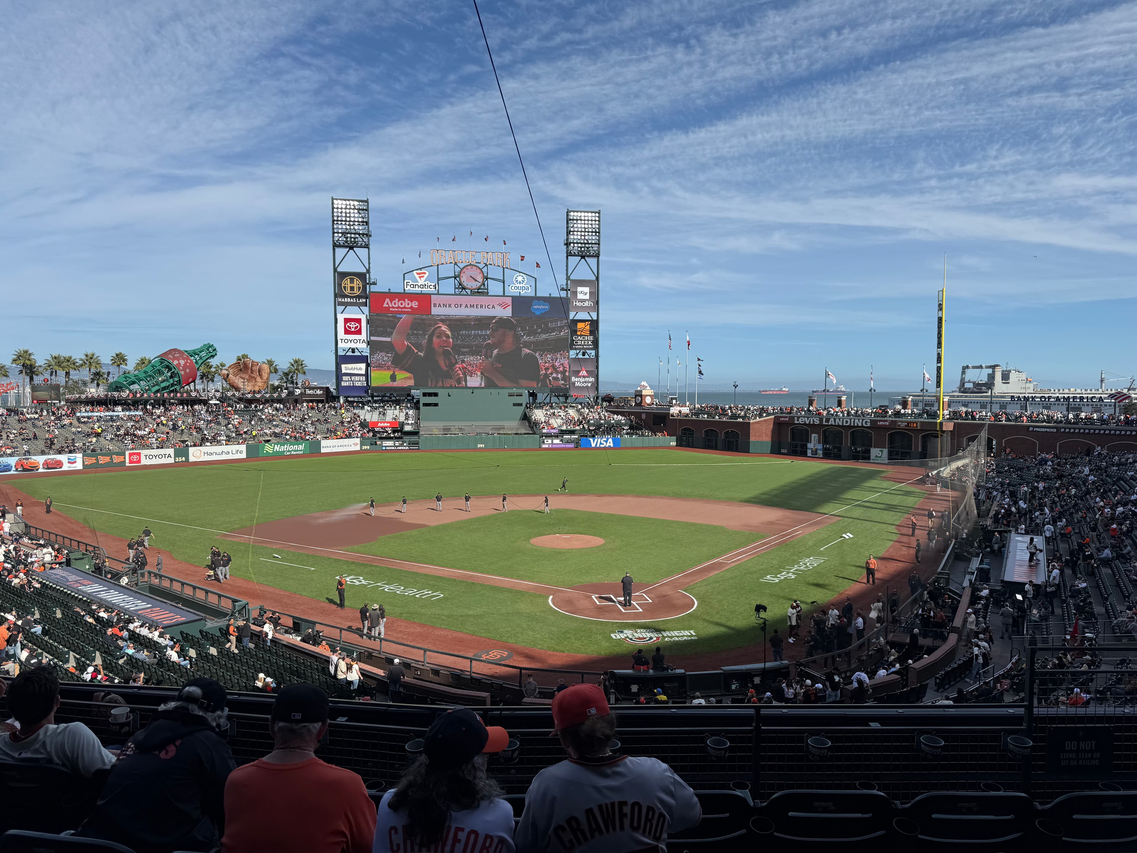 View from Oracle Park Section CL217